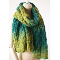 Womens Twist Pattern Knitted Scarf Winter Wrap Shawl Scarf (SK105)